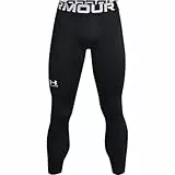 Under Armour UA CG Armour Leggings, Mallas Deportiva térmicas para Hombre, Leggins de Deporte con Elasticidad en 4 direcciones y tecnología antiolor, Negro / / Blanco, XL