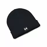 Under Armour UA Halftime Shallow Cuff 1379990 - Gorro para Hombre, 001 Negro Blanco, Talla única