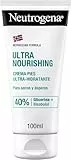 Neutrogena Fórmula Noruega Crema de Pies Ultra Hidratante (100 ml), crema para pies secos y ásperos, crema hidratante con 40% de Glicerina y Bisabolol