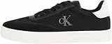 Calvin Klein Sneaker con Suela Cupsole Hombre Classic Low Top, Negro (Black/Bright White), 43