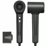 TQQ Supersonic Secador de pelo, 200 millones de iones negativos, 110.000 rpm, motor sin escobillas, secado rápido, secador de pelo de 57 dB, bajo nivel de ruido para casa, viajes