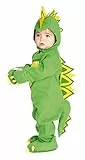 Rubies Disfraz Dragon Draki para bebés de 1 a 2 años, Jumpsuit con gorra, gorro y pantalones. Oficial, Carnaval, Navidad, Cumpleaños, Fiestas y Halloween.