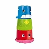 Simba ABC-Cubo con Vaso apilable, Color Azul/Verde/Rojo/Rosa, Small (4006592040680)