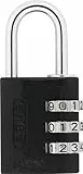 Abus 346125-145/30_NEGRO Candado aluminio combinacion 30mm 3 dígitos negro