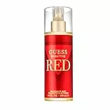 GUESS Seductive Red, Bruma Perfumada para Mujer, Fragancia Gourmand, Cereza, Vainilla, Pimienta Rosa, Aroma Seductora, 250 ml