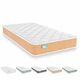Nalui - Colchón Cuna Viscoelástico 120 x 60 cm Baby One Núcleo HR Adapt Foam, Tejido 3D Transpirable y Tejido Strech Hipoalergénico, Certificado Oeko-Tex® | Hecho en España. Altura ±12cm, Melocotón