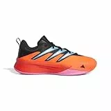 adidas Lillard Dame Certified 2 Low Trainers, Zapatillas de Baloncesto Unisex Adulto, Solar Red/Core Black/Cloud White, 41 1/3 EU