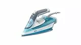 Braun Household Braun FreeStyle 5 SI 5006 BL-Plancha Suela FreeGlide 3D, Vertical, 2600 W, Golpe de Vapor 180 g/min, depósito de Agua de 300 ml, Color Azul