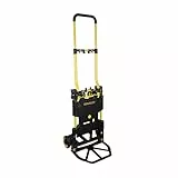 Stanley SXWTD-FT585 2-en-1 Carro y Caretilla Plegable - Carretilla de Carga MAX. 70KG - Caretilla de Mano MAX. 137KG - Carro Plataforma con Ruedas Robustas - Plástico/Acero