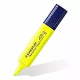 Staedtler 364-1. Rotuladores fluorescentes Textsurfer. Estuche con 10 marcadores de color amarillo.