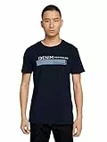 TOM TAILOR Denim Hombre Camiseta con logotipo impreso 1030693, 10668 - Sky Captain Blue, S