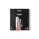 KIKO Milano Unmissable Makeup Set, Kit De Maquillaje: Máscara De Pestañas Y Delineador De Ojos Resistentes Al Agua, Labial Líquido Mate