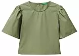 United Colors of Benetton Blusa 5ac7dq0bp Camisa, Verde, L Mujeres