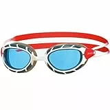 Zoggs Gafas de natación, Adultos Unisex, Blanco/Rojo/Tinte, una una talla