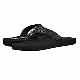 Calvin Klein Caluha, Chanclas Mujer, Logotipo Negro 001, 38 EU