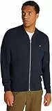 Tommy Hilfiger Cárdigan de Punto con Cremallera Hombre Structure Baseball Zip Through Sin Capucha, Azul (Desert Sky), M
