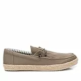 XTI - Zapatillas Náuticas Hombre Kaki - Calzado Cómodo y Versátil - Moda Casual - Modelo 14284101 (Talla 42)