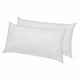 Pikolin Home - Pack de 2 almohadas de fibra con tratamiento dermoprotector Aloe Vera de firmeza baja recomendada para dormir boca abajo (AH202)