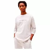 Tommy Hilfiger Sudadera Hombre Track Top con logotipo, Beige (Light Cast), M