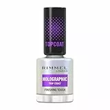 Rimmel London, Nail Care, Holographic Top Coat, Tratamiento de uñas, 12 ml