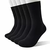 Wamicu Calcetines Hombre Algodón 5 Pares - Finos Vestir Suaves, Transpirables, Cómodos y Duraderos - Uso Multiestación, Talla 43-46