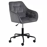 AC Design Furniture Bentley - Silla de Escritorio (88,5 x 59 x 58,5 cm), Color Gris
