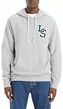 Levi's Standard Graphic Sweatshirt Sudadera con capucha, Ls Letterman Mhg, L Hombre