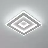 Comely Lámpara de Techo LED Cuadrada 42 W – 4725 lm – Luz Blanca Fría 6500 K – Diseño Blanco 30 cm para Dormitorio, Cocina y Sala