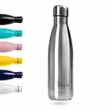 Botella de Agua Acero Inoxidable 500ml-Otto Koning-Botella Térmica con Doble Aislamiento al vacío para 12 Horas de Bebida Caliente y 24 Horas de Bebida Fría. Termo a Prueba de Fugas Libre BPA