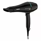 Philips Secador de Pelo, motor AC, cuidado iónico, boquilla 9 mm y 6 velocidades, temperatura ThermoProtect, 2100 W, BHD272/00, negro y turquesa