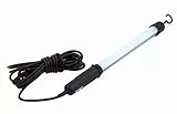 Velamp WORKSHOP Taller y lámpara de trabajo tubular LED. Super brillante (300lm, 5W). Con gancho y cable de 5m. Ideal para garaje, bricolaje, Negro, WORKSHOP LED