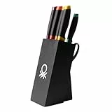 Juego de 8 piezas de cuchillos cocina: Cuchillos: Chef - Rebanador - Santoku - Panero - Multiusos - Pelador - Tijeras, acero inoxidable, CON Tacoma/Soporte organizador