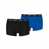 PUMA Elements Trunk, Negro/Azul, M (Pack de 2) Hombres