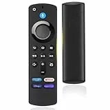 Glitfix Mando a Distancia por Voz (3 Gen) Adecuado para AMZ Fir-e TV Stick 2nd Gen y 3rd Gen, Stick Lite, 4K y 4K MAX, Fir-es Cube 2nd Gen & 3 Gen, con Bluetooth y 4 Botones de Atajo