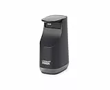 Joseph Joseph Bathroom Slim, Dispensador de Bomba de jabón Compacto para baño, fácil pulsación, Boquilla antigoteo, Recargable, Negro Mate
