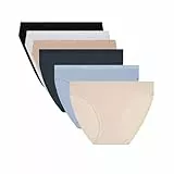 Dim Lote De 6 Slips con Logo En La Cintura Les Pockets Mujer x6, Azul, L