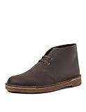 Clarks Desert Boot Bushacre 3, Botas Hombre, Marrón (Dark Brown Leather), 42.5 EU
