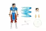 Jada - Street Fighter II Chun-Li, Figura Articulada 15cm, con Manos y Cabeza Intercambiables, Accesorios y 20 Puntos Articulados (253252026)
