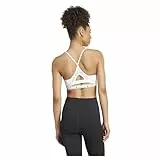 adidas Mujer AeroReact Training Bra, White, S