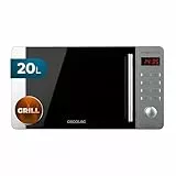Cecotec Microondas ProClean 5110 Inox. 700 W, Grill 800 W, Capacidad de 20L, Revestimiento Ready2Clean para una mejor Limpieza, Tecnología 3DWave, Diseño Frontal y Tirador Inox