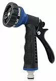 Aqua Control Pistola de 7 formas riego fabricada en metal y caucho, para un uso cómodo