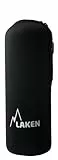 Laken Funda de Neopreno Negra para Botellas de Aluminio 1,5L Laken