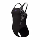 Speedo HyperBoom Splice Muscleback Traje de baño de una Pieza para Mujer, Bright Peach, 40
