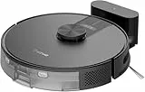 EZVIZ Robot de Limpieza Automatica Aspiracion Friega Suelos,Succión 4000Pa, Navegación LDS LiDAR & Detectores Infrarrojos de Obstáculo, Control App/Alexa/Google, RE4 Negro