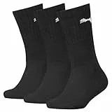 PUMA Crew Sock Calcetines, Negro (black), 31-34 Unisex niños