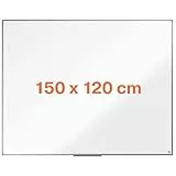 Nobo Pizarra Magnética de Acero, 1500 x 1200 mm, Marco de Aluminio, Fijado a la Pared con Montaje en las Esquinas, Bandeja para Rotuladores, Gama Essence, Blanco, 1915487