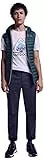 Springfield Chaleco Chaqueta, Verde (Green), L para Hombre
