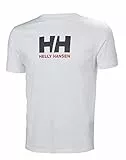 Helly Hansen Hombre Camiseta HH Logo, Blanco, S