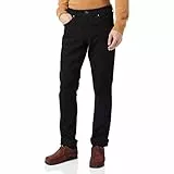 Wrangler Red Kabel Regular, Jeans para Hombre, Negro (Black Rinse), 33W / 34L
