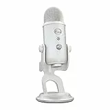 Logitech G Blue Yeti Micrófono USB para Streaming de Gaming, Software Blue VO!CE, PC, Podcast, Estudio, Mic para Ordenador, Temas únicos de Streamlabs, Acabado de Edición Especial - Blanco